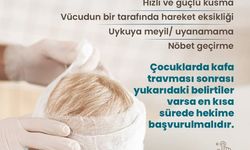 İki yaş altı çocuklarda kafa travmasına dikkat