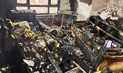 Psikolojik sorunları olan bir kişi evini ateşe verdi