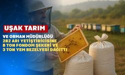 Uşak Tarım ve Orman Müdürlüğü 8 Ton Fondom Şekeri Dağıttı