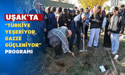 Uşak'ta Şehitler ve Gazze için Geleceğe Miras Bırakıldı