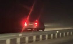 Ters şeritte ilerleyen sürücü tehlike oluşturdu