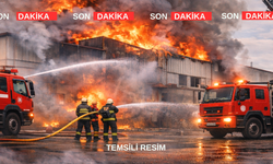 Son Dakika! Uşak'ta İplik Fabrikasında Yangın