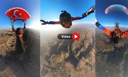 Uşak’ın İki Uçan Adamı Havada Ölüme Meydan Okudu