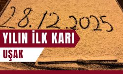 Uşak'ta Yılın İlk Karı Düştü