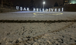 Uşak'ta kar yağışının ardından kartpostallık görüntüler ortaya çıktı