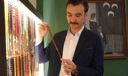 Hobi olarak başladığı tespih imalatından para kazanıyor
