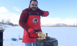 Soğuk havada şov yapmaya kalktı kendini yaktı