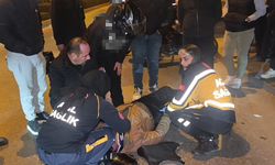 Yasak yerden dönen otomobil motosikletle çarpıştı