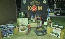 Uşak’ta 15 kilo kaçak tütün ve 17 bin makaron ele geçirildi