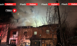 Uşak Banaz'da ev küle döndü