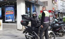 Uşak İsmetpaşa Caddesinde motosiklet sürücülerine cezalar yağdı