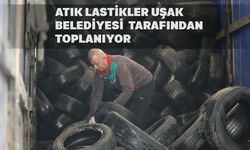 Uşak Belediyesi atık lastikleri geri dönüşüme kazandırıyor