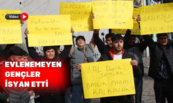 Başlık parası vermek istemeyen gençler eylem yaptı