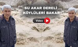 Uşak’ın bu köyünde sel var ama su yok