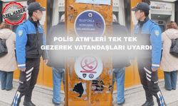 Uşak polisi banka önlerinde vatandaşı uyarıyor