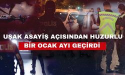 Uşak asayiş olaylarında huzurlu bir ay geçirdi
