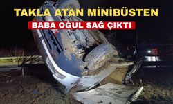 Uşak’ın Banaz İlçesinde araç takla attı