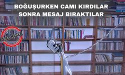 Uşak’ta esnafın camını kırıp not bıraktılar