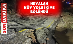 Uşak’ta heyelan; köy yolu kapandı