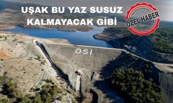 Uşak Küçükler Barajında su seviyesi yüzde 40’a ulaştı