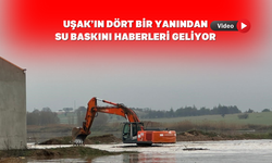 Uşak'ta tarım arazilerini ve iş yerlerini su bastı