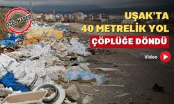 Uşak’ın Gelişen Yüzüne Yakışmıyor 40 Metrelik Yol Moloz Yığınına Döndü!