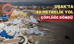 Uşak’ın Gelişen Yüzüne Yakışmıyor 40 Metrelik Yol Moloz Yığınına Döndü!