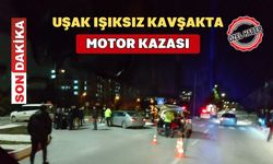 Uşak Orhan Dengiz Bulvarı’nda Kaza  Motosiklet Sürücüsü Yaralandı
