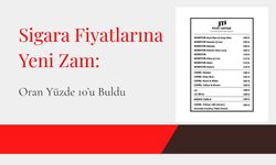 Sigara Fiyatlarına Yeni Zam: Oran Yüzde 10’u Buldu