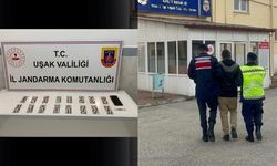 Uşak jandarması yasaklı madde kullanan genci yakaladı