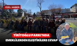 Tiritoğlu Parkı’nda Emeklilerden Eleştirilere Cevap