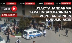 Uşak’ta jandarma tarafından başından vurulan gencin durumu ağır