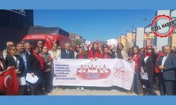 CHP Uşak Kadın Kolları kadın hakları için yürüdü