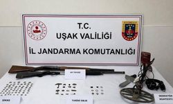 Jandarma Uşak’ın Banaz ilçesinde define avcısını yakaladı