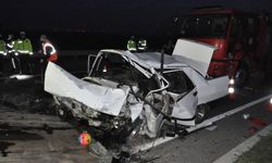 Uşak - Manisa Yolunda feci kaza: 2 ölü, 5 yaralı