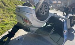 Feci Kaza: Araç Takla Attı