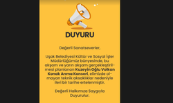 Uşak’ta Volkan Konak Anma Konserine "Teknik Engel" Duyurusu