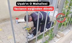 Uşak’ta doğalgaz sızıntısı korkulu anlar yaşattı