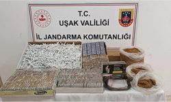 Uşak Jandarmasından Eşme ilçesinde kaçak tütün operasyonu