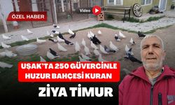 Uşak’ta 250 Güvercinle Huzur Bahçesi Kuran Ziya Timur