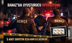 Uşak’ın Banaz İlçesinde yasaklı hap yakalandı