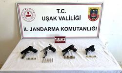 Uşak’ın Eşme ilçesinde kaçak silah yakalandı