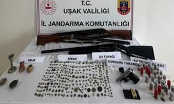 Uşak Jandarmasından tarihi eser ve kaçak silah operasyonu