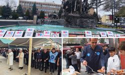 TES Uşak Şubesi Lokma Döktürüp Gıyabi cenaze namazı Kıldı