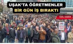 Uşaklı öğretmenler; “Okullarda Ölmek İstemiyoruz” Diye Haykırdı