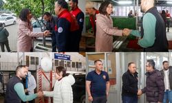 1 Mayıs Emek ve Dayanışma Günü'nde Uşak Belediye Personeli  Unutulmadı
