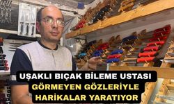 Uşaklı görme engelli bıçak ustası görenleri hayrete düşürüyor