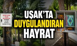 Uşak’ta Duygulandıran Hayrat: Mezarlığa Kur’an-ı Kerim Dolabı Yerleştirdi