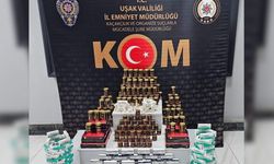 Uşak’ta çok sayıda kaçak ürün ele geçirildi
