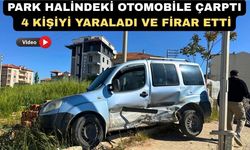 Uşak’ta Otomobil Kenarda Bekleyen 4 kişiye Çarparak Yaraladı